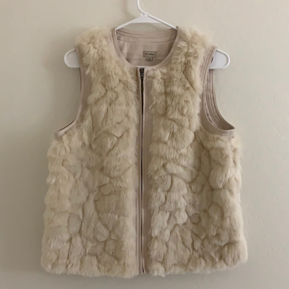Cremieux Faux Fur Vest - NWOT